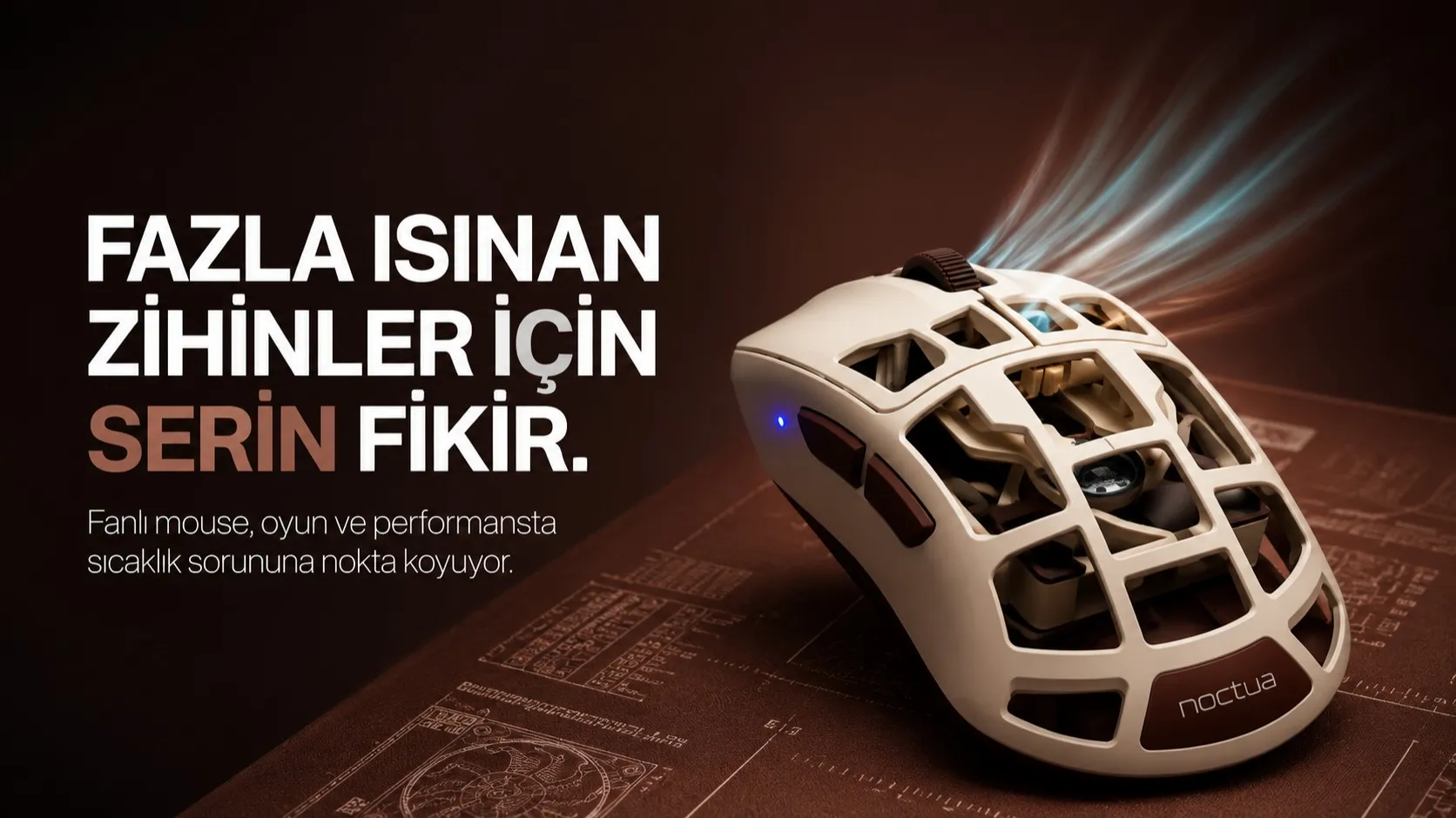 Pulsar ve Noctua, Avuç İçini Serinleten Fanlı Oyuncu Faresini Satışa Sundu