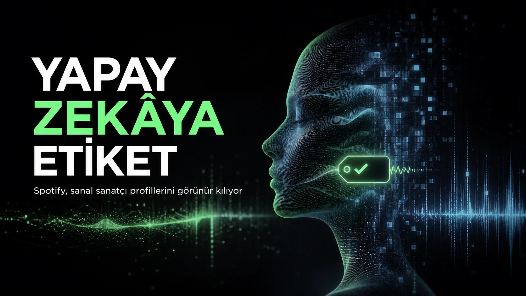 Yapay zekâ sanatçı profilini görünür kılan AI Persona etiketini anlatan Cinfikirli kapak görseli