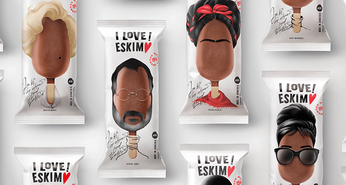 Ünlü Karakterlerin Ambalajında Yer Aldığı Dondurma