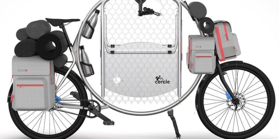 Kamp için Özel Olarak Tasarlanmış Dairesel Bisiklet