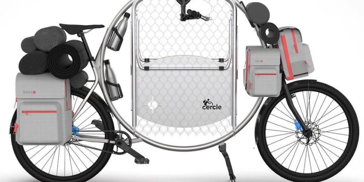 Kamp için Özel Olarak Tasarlanmış Dairesel Bisiklet