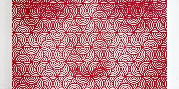 Geometrik Şekillerden Oluşan Hipnotik Yüzler