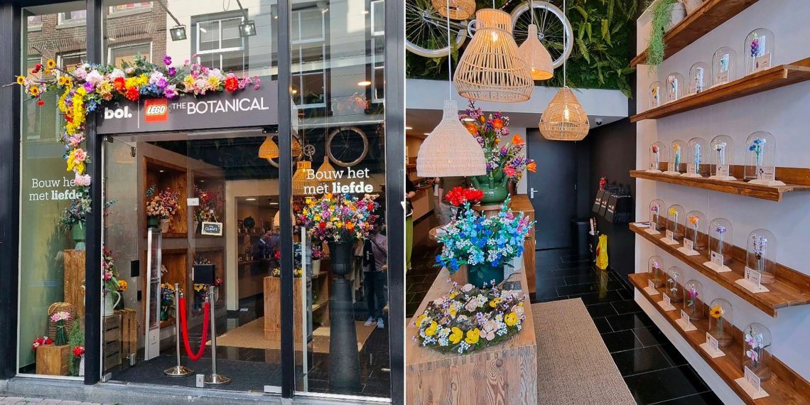 LEGO’nun Hollanda’daki İlk Çiçek Dükkanı Açılışı